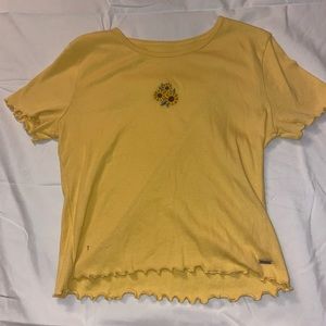 Yellow Sunflower Hollister T-shirt size M